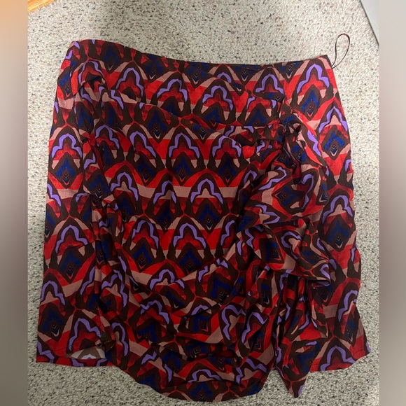 Anthropologie DOLAN Ruched Ruffle Mini Skirt - Picture 4 of 6